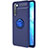 Silikon Hülle Handyhülle Ultra Dünn Schutzhülle Tasche Silikon mit Magnetisch Fingerring Ständer A03 für Oppo F15 Blau