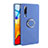 Silikon Hülle Handyhülle Ultra Dünn Schutzhülle Tasche Silikon mit Magnetisch Fingerring Ständer T04 für Huawei P30 Blau
