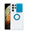 Silikon Hülle Handyhülle Ultradünn Schutzhülle Flexible Tasche Durchsichtig Transparent mit Fingerring Ständer S02 für Samsung Galaxy S23 Ultra 5G