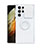 Silikon Hülle Handyhülle Ultradünn Schutzhülle Flexible Tasche Durchsichtig Transparent mit Fingerring Ständer S02 für Samsung Galaxy S23 Ultra 5G Weiß