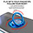 Silikon Hülle Handyhülle Ultradünn Schutzhülle Flexible Tasche Durchsichtig Transparent mit Magnetisch Fingerring Ständer AN1 für Sharp Aquos R8s