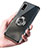 Silikon Hülle Handyhülle Ultradünn Schutzhülle Flexible Tasche Durchsichtig Transparent mit Magnetisch Fingerring Ständer AN1 für Sharp Aquos wish3