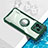 Silikon Hülle Handyhülle Ultradünn Schutzhülle Flexible Tasche Durchsichtig Transparent mit Magnetisch Fingerring Ständer BH1 für Xiaomi Mi 13 Pro 5G Grün