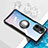 Silikon Hülle Handyhülle Ultradünn Schutzhülle Flexible Tasche Durchsichtig Transparent mit Magnetisch Fingerring Ständer BH1 für Xiaomi Poco F3 5G Schwarz