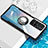 Silikon Hülle Handyhülle Ultradünn Schutzhülle Flexible Tasche Durchsichtig Transparent mit Magnetisch Fingerring Ständer BH1 für Xiaomi Poco M4 Pro 5G