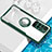 Silikon Hülle Handyhülle Ultradünn Schutzhülle Flexible Tasche Durchsichtig Transparent mit Magnetisch Fingerring Ständer BH1 für Xiaomi Redmi Note 11T 5G Grün