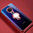 Silikon Hülle Handyhülle Ultradünn Schutzhülle Flexible Tasche Durchsichtig Transparent mit Magnetisch Fingerring Ständer C01 für Huawei Mate 20 X 5G Rot