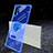 Silikon Hülle Handyhülle Ultradünn Schutzhülle Flexible Tasche Durchsichtig Transparent mit Magnetisch Fingerring Ständer C02 für Samsung Galaxy Note 10 Plus 5G Blau