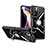 Silikon Hülle Handyhülle Ultradünn Schutzhülle Flexible Tasche Durchsichtig Transparent mit Magnetisch Fingerring Ständer ZL1 für Xiaomi Mi 11i 5G (2022) Silber und Schwarz