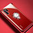 Silikon Hülle Handyhülle Ultradünn Schutzhülle Tasche Durchsichtig Transparent mit Magnetisch Fingerring Ständer C01 für Huawei P30 Pro New Edition Rot