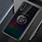 Silikon Hülle Handyhülle Ultradünn Schutzhülle Tasche Durchsichtig Transparent mit Magnetisch Fingerring Ständer C01 für Samsung Galaxy A70 Schwarz