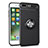 Silikon Hülle Handyhülle Ultradünn Schutzhülle Tasche Durchsichtig Transparent mit Magnetisch Fingerring Ständer S01 für Apple iPhone 8 Plus Schwarz