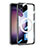 Silikon Hülle Handyhülle Ultradünn Tasche mit Mag-Safe Magnetic Magnetisch Durchsichtig Transparent AC1 für Samsung Galaxy S24 5G Schwarz