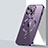 Silikon Hülle Handyhülle Ultradünn Tasche mit Mag-Safe Magnetic Magnetisch Durchsichtig Transparent LD2 für Apple iPhone 15 Pro Violett