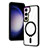 Silikon Hülle Handyhülle Ultradünn Tasche mit Mag-Safe Magnetic Magnetisch Durchsichtig Transparent SD1 für Samsung Galaxy S23 5G Schwarz