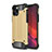 Silikon Hülle Handyhülle und Kunststoff Schutzhülle Hartschalen Tasche für Apple iPhone 12 Max Gold