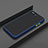 Silikon Hülle Handyhülle und Kunststoff Schutzhülle Hartschalen Tasche für Oppo AX5 Blau