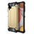 Silikon Hülle Handyhülle und Kunststoff Schutzhülle Hartschalen Tasche für Samsung Galaxy A12 5G Gold