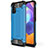 Silikon Hülle Handyhülle und Kunststoff Schutzhülle Hartschalen Tasche für Samsung Galaxy A31 Hellblau