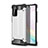 Silikon Hülle Handyhülle und Kunststoff Schutzhülle Hartschalen Tasche für Samsung Galaxy Note 20 Plus 5G Silber