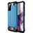 Silikon Hülle Handyhülle und Kunststoff Schutzhülle Hartschalen Tasche für Samsung Galaxy S20 FE 4G Hellblau