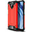 Silikon Hülle Handyhülle und Kunststoff Schutzhülle Hartschalen Tasche für Xiaomi Redmi Note 9S Rot