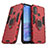 Silikon Hülle Handyhülle und Kunststoff Schutzhülle Hartschalen Tasche mit Magnetisch Fingerring Ständer für Oppo A32