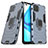 Silikon Hülle Handyhülle und Kunststoff Schutzhülle Hartschalen Tasche mit Magnetisch Fingerring Ständer für Oppo A93