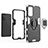 Silikon Hülle Handyhülle und Kunststoff Schutzhülle Hartschalen Tasche mit Magnetisch Fingerring Ständer für Samsung Galaxy M23 5G