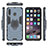 Silikon Hülle Handyhülle und Kunststoff Schutzhülle Hartschalen Tasche mit Magnetisch Fingerring Ständer für Samsung Galaxy M30