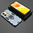 Silikon Hülle Handyhülle und Kunststoff Schutzhülle Hartschalen Tasche mit Magnetisch Fingerring Ständer für Vivo V25 5G