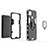 Silikon Hülle Handyhülle und Kunststoff Schutzhülle Hartschalen Tasche mit Magnetisch Fingerring Ständer für Xiaomi POCO C31