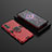 Silikon Hülle Handyhülle und Kunststoff Schutzhülle Hartschalen Tasche mit Magnetisch Fingerring Ständer für Xiaomi Poco F3 GT 5G