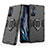 Silikon Hülle Handyhülle und Kunststoff Schutzhülle Hartschalen Tasche mit Magnetisch Fingerring Ständer für Xiaomi Poco F4 GT 5G
