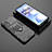 Silikon Hülle Handyhülle und Kunststoff Schutzhülle Hartschalen Tasche mit Magnetisch Fingerring Ständer für Xiaomi Redmi Note 11R 5G