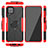 Silikon Hülle Handyhülle und Kunststoff Schutzhülle Hartschalen Tasche mit Magnetisch Fingerring Ständer J01X für Samsung Galaxy A12 5G
