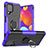Silikon Hülle Handyhülle und Kunststoff Schutzhülle Hartschalen Tasche mit Magnetisch Fingerring Ständer J01X für Samsung Galaxy F62 5G