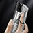 Silikon Hülle Handyhülle und Kunststoff Schutzhülle Hartschalen Tasche mit Magnetisch Fingerring Ständer J02S für Samsung Galaxy A03s