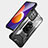 Silikon Hülle Handyhülle und Kunststoff Schutzhülle Hartschalen Tasche mit Magnetisch Fingerring Ständer J03S für Samsung Galaxy A12 Nacho