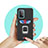 Silikon Hülle Handyhülle und Kunststoff Schutzhülle Hartschalen Tasche mit Magnetisch Fingerring Ständer J03S für Samsung Galaxy A52 4G
