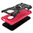 Silikon Hülle Handyhülle und Kunststoff Schutzhülle Hartschalen Tasche mit Magnetisch Fingerring Ständer JX1 für Nokia C200