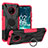 Silikon Hülle Handyhülle und Kunststoff Schutzhülle Hartschalen Tasche mit Magnetisch Fingerring Ständer JX1 für Nokia C200