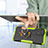 Silikon Hülle Handyhülle und Kunststoff Schutzhülle Hartschalen Tasche mit Magnetisch Fingerring Ständer JX1 für Samsung Galaxy A72 4G