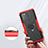 Silikon Hülle Handyhülle und Kunststoff Schutzhülle Hartschalen Tasche mit Magnetisch Fingerring Ständer JX1 für Samsung Galaxy F02S SM-E025F