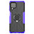 Silikon Hülle Handyhülle und Kunststoff Schutzhülle Hartschalen Tasche mit Magnetisch Fingerring Ständer JX1 für Samsung Galaxy F62 5G