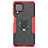Silikon Hülle Handyhülle und Kunststoff Schutzhülle Hartschalen Tasche mit Magnetisch Fingerring Ständer JX1 für Samsung Galaxy M62 4G