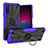 Silikon Hülle Handyhülle und Kunststoff Schutzhülle Hartschalen Tasche mit Magnetisch Fingerring Ständer JX1 für Sony Xperia 10 IV SOG07