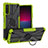 Silikon Hülle Handyhülle und Kunststoff Schutzhülle Hartschalen Tasche mit Magnetisch Fingerring Ständer JX1 für Sony Xperia 10 V