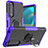 Silikon Hülle Handyhülle und Kunststoff Schutzhülle Hartschalen Tasche mit Magnetisch Fingerring Ständer JX1 für Sony Xperia 5 III SO-53B