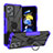 Silikon Hülle Handyhülle und Kunststoff Schutzhülle Hartschalen Tasche mit Magnetisch Fingerring Ständer JX1 für Xiaomi Poco X4 GT 5G